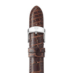 Load image into Gallery viewer, MICHELE 18mm Chocolate Alligator Strap