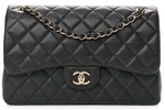 Load image into Gallery viewer, Pre-Owned CHANEL Black Caviar Leather Jumbo Shoulder Bag
