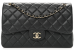 Load image into Gallery viewer, Pre-Owned CHANEL Black Caviar Leather Jumbo Shoulder Bag
