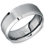 Load image into Gallery viewer, CROWN RING Men's Tungsten Wedding Band