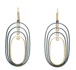 Load image into Gallery viewer, TODD REED Two-Tone Oval Earrings