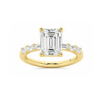 Load image into Gallery viewer, 14K Yellow Gold Solitaire Diamond Engagement Ring