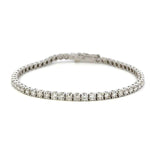Load image into Gallery viewer, 14K White Gold Natural Diamond Tennis Bracelet