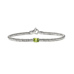 Load image into Gallery viewer, JOHN HARDY Sterling Silver 2.5mm Heishi Bracelet with Peridot