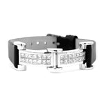 Load image into Gallery viewer, 18K White Gold Invisible Set Princess Cut Diamond Link Bracelet