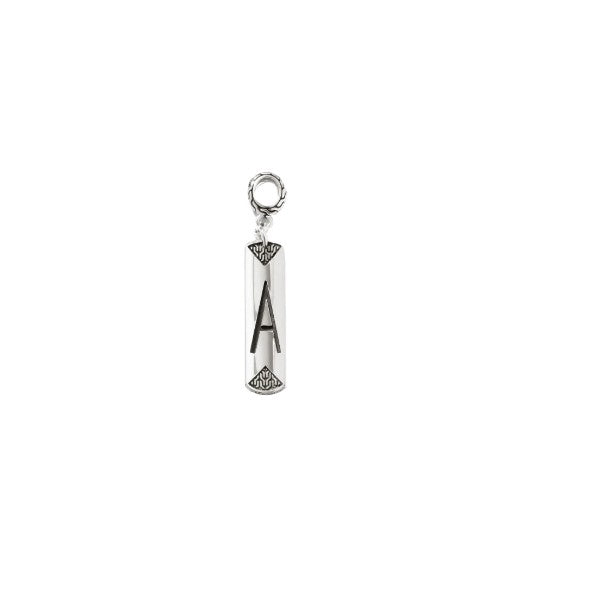 JOHN HARDY Sterling Silver Letter "A" Amulet