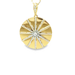 Load image into Gallery viewer, Gold and Diamond Medallion