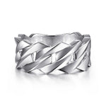 Load image into Gallery viewer, Men's Sterling Silver 10mm Wide Chain Link Ring