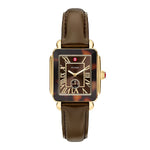 Load image into Gallery viewer, MICHELE Deco Sport Mid Tort Brown Leather Watch