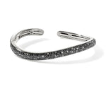 Load image into Gallery viewer, JOHN HARDY Surf Sterling Silver and Black Diamond Cuff