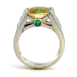 Load image into Gallery viewer, Yellow Sapphire and Diamond Fashion Ring
