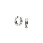 Load image into Gallery viewer, JOHN HARDY Crossover Hoop Earring, Sterling Silver, 9.5mm