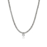 Load image into Gallery viewer, JOHN HARDY Sterling Silver Lovestruck Heishi Lab Diamond Necklace