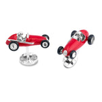 Load image into Gallery viewer, Red Racing Car Cufflinks
