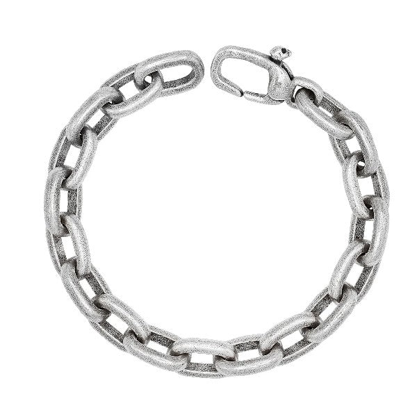 JOHN VARVATOS Artisan Sterling Silver Chain Link Bracelet, Distressed Oval Links