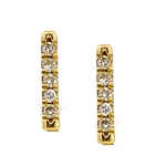 Load image into Gallery viewer, Diamond Bar Earrings