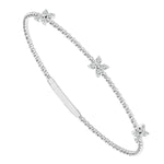 Load image into Gallery viewer, 14K White Gold Flexible Diamond Bangle Bracelet