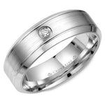 Load image into Gallery viewer, Men's Diamond 7mm Wedding Band