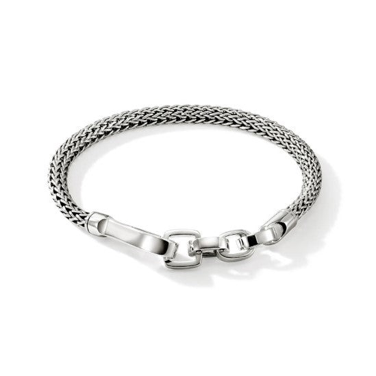 Sterling Silver Bracelet with Hook Clasp