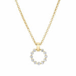 Load image into Gallery viewer, MICHAEL M 14K Yellow Gold Small Cloud Diamond Necklace