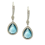 Load image into Gallery viewer, London Blue Topaz and Diamond Earrings