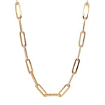 Load image into Gallery viewer, 14K Yellow Gold Chain Link Diamond Necklace