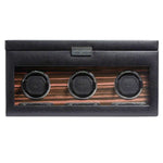 Load image into Gallery viewer, WOLF Roadster Triple Watch Winder With Storage