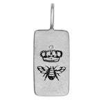 Load image into Gallery viewer, HEATHER B. MOORE Silver Queen Bee ID Tag