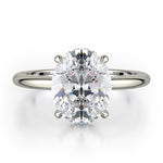Load image into Gallery viewer, MICHAEL M Crown Solitaire Engagement Ring