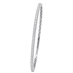 Load image into Gallery viewer, 18K White Gold Diamond Bangle Bracelet
