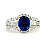Load image into Gallery viewer, Sapphire and Diamond Ring