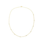 Load image into Gallery viewer, 14K Yellow Gold Diamond Bezel Necklace