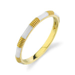 Load image into Gallery viewer, SLOANE STREET White Enamel Stackable Band