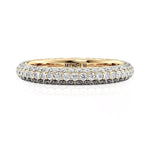 Load image into Gallery viewer, MICHAEL M 18K Yellow Gold Diamond Pave Wedding Band