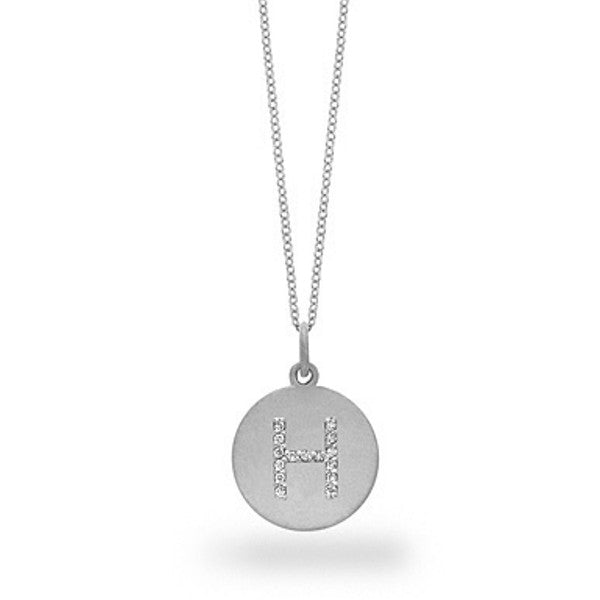 Diamond Initial "H" Necklace