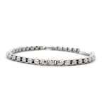 Load image into Gallery viewer, 18K White Gold Men's Link Bracelet