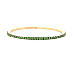 Load image into Gallery viewer, DEMEGLIO 18K Yellow Gold Tsavorite Stretch Bracelet