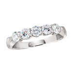 Load image into Gallery viewer, 5-Stone Diamond Anniversary Band 1.45CTW
