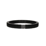 Load image into Gallery viewer, ROBERTO DEMEGLIO Matte Black Ceramic Bracelet With One Black Diamond Station In 18K White Gold