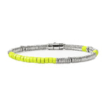 Load image into Gallery viewer, JOHN HARDY Heishi Bracelet with Yellow Enamel 4mm