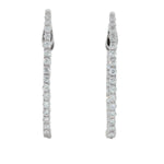 Load image into Gallery viewer, Diamond Inside/Outside Hoop Earrings