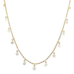 Load image into Gallery viewer, 18K Yellow Gold Floating Diamond Necklace