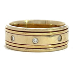 Load image into Gallery viewer, 18K Men's Diamond Wedding Band