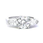 Load image into Gallery viewer, Platinum 3-Stone Engagement Ring