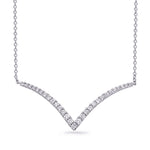 Load image into Gallery viewer, Diamond Chevron Necklace