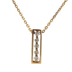 Load image into Gallery viewer, 14K Yellow Gold Floating Diamond Pendant