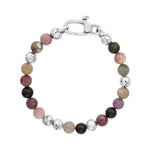 Load image into Gallery viewer, JOHN VARVATOS Kiln Sterling Silver Tourmaline Beaded Single-Strand Bracelet, 4mm