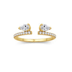 Load image into Gallery viewer, 14K Yellow Gold Diamond Ring Enhancer