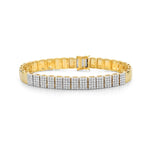 Load image into Gallery viewer, 18K Yellow Gold Diamond Pave Bracelet