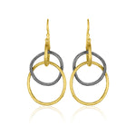 Load image into Gallery viewer, LIKA BEHAR Double Interlocking Circle Earrings